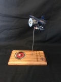 USMC Homemade Plane Desk Display