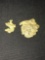 14k Gold Nugget 2 Pieces 7.5 Grams