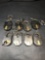 Brass Cast Iron Locks Skelton Keys 8 Units