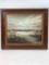 Framed Painting Sea Shore Beach