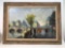 Vintage Framed Painting City Block