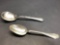 2 Antique Sterling Silver Spoons 146.6g