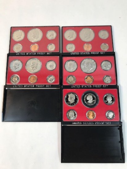 1975 1976 1977 1978 1979 Proof Sets 5 Units