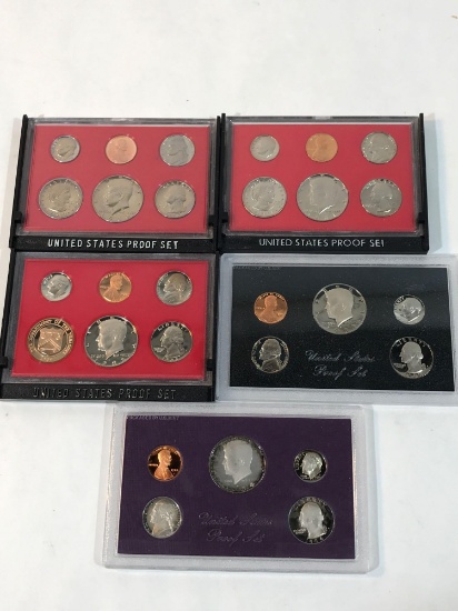 1980 1981 1982 1983 1984 Proof Sets 5 Units