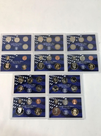 1999 2000 2001 2002 2003 Proof Set Quarter Set 5 Units
