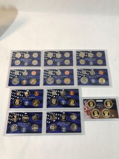 2004 2005 2006 2007 2008 Proof Set Quarters 5 Units
