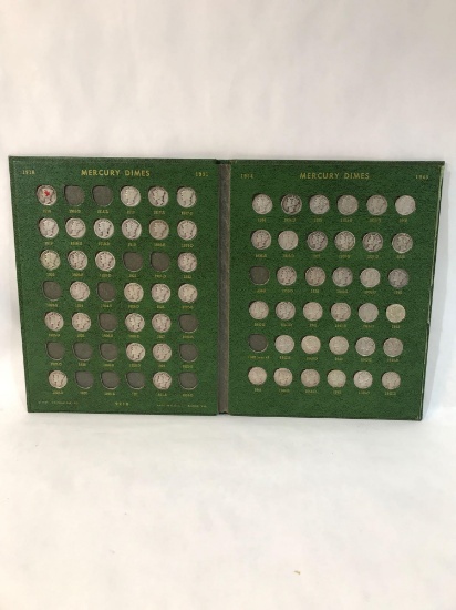 1916-1945 Mercury Dime Book Collection