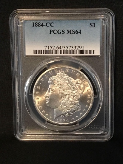 1884-CC PCGS MS64 Morgan Silver Dollar