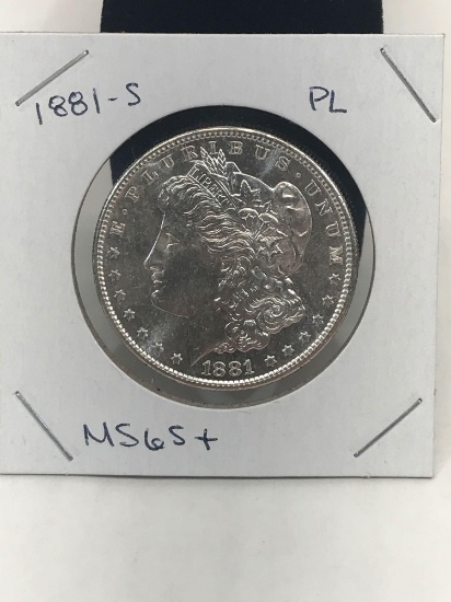 1881-S PL MS65+ Morgan Silver Dollar
