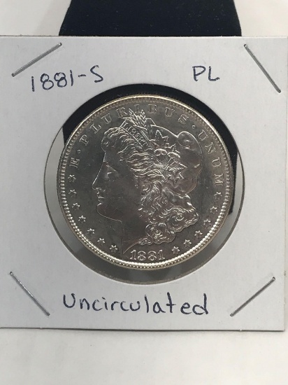 1881-S PL Uncirculated Morgan Silver Dollar