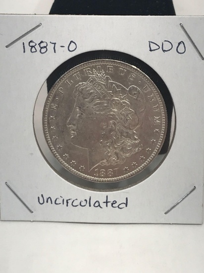 1887-O DDO Uncirculated Morgan Silver Dollar