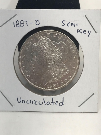 1887-O Semi Key Uncirculated Morgan Silver Dollar