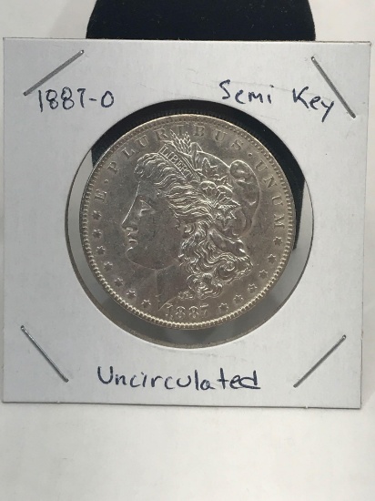1887-O Semi Key Uncirculated Morgan Silver Dollar