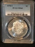 1878-S PCGS MS62 Morgan Silver Dollar