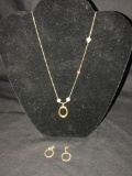 10K Gold Necklace Earrings 12.7 Grams