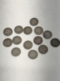 90 Percent Silver Dimes 1898-1914 14 Units
