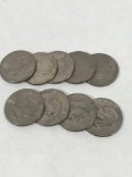 1970s Eisenhower One Dollar Coin 9 Units