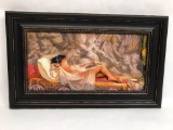 Maher Morcos Art On Canvass Framed Nude Lady