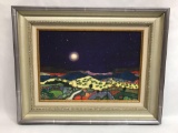 Armand Vallee Framed Art Desert Night