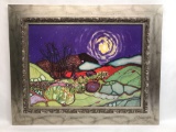 Armand Vallee Framed Art Night Desert