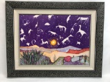 Armand Vallee Framed Art Zodiac Stars