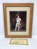 Framed Signed Photo Nolan Ryan COA