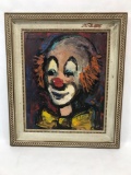 Framed Painting Hobo Clown Franca