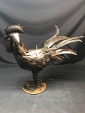 Tin Metal Rooster Art Deco