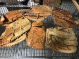 Old Baseball Gloves 6 Units