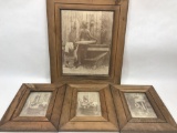 Wood Frame Western Nude Art 4 Units