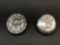 2 25 r/gram Hand Poured Silver Skull Rounds