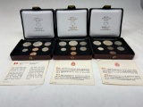 1975-1977 Royal Canadian Mint Coins Set of 3