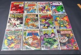 12 Comic Books, Spider Man, Fantastic Four, Hulk, Avengers