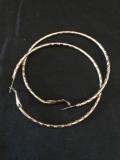 14K Gold Loop Earrings Pendant 10.7 Grams 2 Units