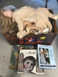 Box Full of Vintage Dolls Books