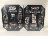 New York Giants Super Bowl Champs Plaques 2 Units