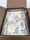 Box Full of Foreign Stamp Blocks Sheets