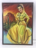 Maris Framed Painting On Canvas Senorita