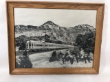 Western Picture Framed Black and White