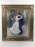 J. Crenlesta Framed Painting On Canvas Dancing
