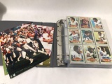 Binder Full of New York Giants Cards Photos
