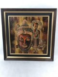 Framed Decorative India Art on Board