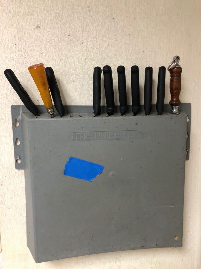 Wall Knife Rack w/ Knives