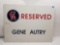 Gene Autry Reserved Parking Sign Angels Stadium