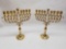 Brass Jewish Menorah 8 Units