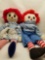 Stuffed Raggedy Ann and Andy Dolls