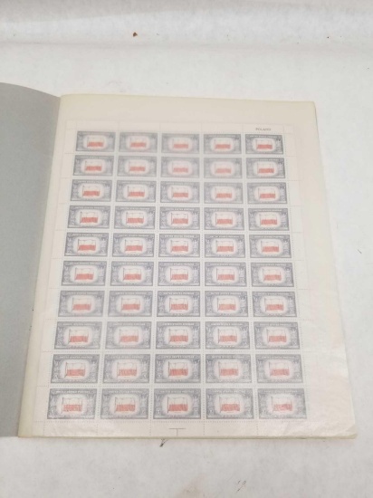 1943-44 Overrun Countries Stamp Sheets 13 Units