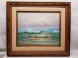 Karl Neumann Framed Painting Beach