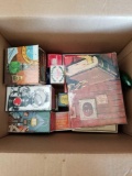 Box Full of Vintage Decorative Avon Bottles