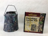 Camo Percolator Coffee Pot